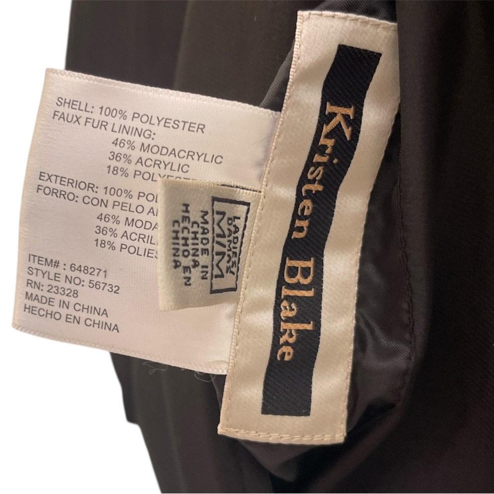 Kristen Blake medium reversible animal faux fur vest - Picture 6 of 8